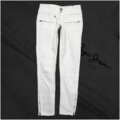 Spodnie damskie - PEPE JEANS London L236 S60 Damskie Spodnie Jeans Ecru W:24 L:28 - miniaturka - grafika 1