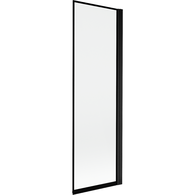 Mexen Mist parawan nawannowy 1-skrzydłowy prawy 60 x 150 cm, czarna ramka, czarny - 8A9-060-001-70-70-P