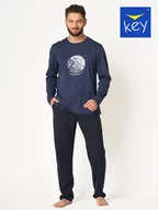 Piżamy damskie - Piżama męska KEY MNS-625 B24 granatowa M - miniaturka - grafika 1