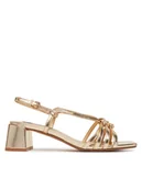 Sandały damskie - Pepe Jeans Sandały PLS90683 Złoty - miniaturka - grafika 1