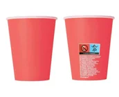 Zestawy szkolne - Kubeczki papierowe czerwone 270ml 8szt - Godan - miniaturka - grafika 1