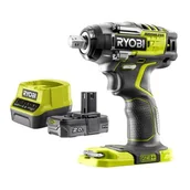 Klucze udarowe - Klucz udarowy RYOBI R18IW7-0 + Akumulator RYOBI ONE+ RC18120-120 2Ah 18V + ładowarka - miniaturka - grafika 1