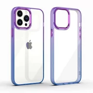 Etui i futerały do telefonów - Etui IPHONE 13 PRO MX Rainbow fioletowo-niebieskie - miniaturka - grafika 1