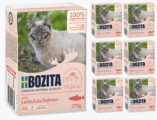 Bozita Cat Łosoś W Sosie 6 x 370g - Mokra karma dla kotów - miniaturka - grafika 1