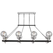 Lampy sufitowe - NOWOCZESNA LAMPA WISZĄCA CZARNA MARSEO PRO W8 - miniaturka - grafika 1