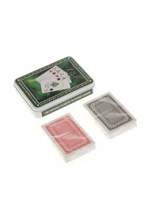 Karty do gry 2 talie w metalowym pudełku - Książki do nauki języka angielskiego - miniaturka - grafika 1