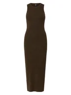 Sukienki - Pieces Sukienka dzianinowa w kolorze brązowym - miniaturka - grafika 1