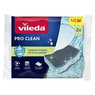 Ściereczki, gąbki, czyściki - Zmywak kuchenny VILEDA Pro Clean Viscose (2 sztuki) - miniaturka - grafika 1