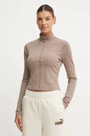 Bluzki damskie - Columbia longsleeve Wallowa damski kolor beżowy z półgolfem 2090931 - miniaturka - grafika 1