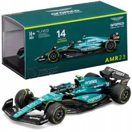 Samochody i pojazdy dla dzieci - BOLID F1 Aston Martin AMR23 2023 Fernando Alonso 1:43 BBURAGO 18-38091 - miniaturka - grafika 1