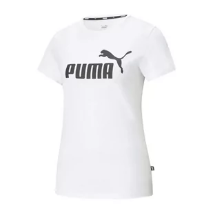 Puma, Koszulka damska, ESS Logo Tee, biała (58677402), rozmiar S - Koszulki i topy damskie - miniaturka - grafika 1