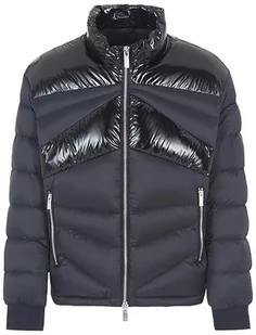 Armani Exchange Męska kamizelka z długimi rękawami, błyszczące wstawki, miękka kamizelka w dotyku, czarny, XL - Garnitury - miniaturka - grafika 1
