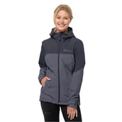 Kurtki damskie - Damska kurtka Jack Wolfskin WEILTAL 2L JKT W dolphin - XS - miniaturka - grafika 1