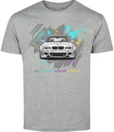 Koszulki męskie - T-SHIRT MĘSKI BMW M3 E46 M POWER MOTORYZACYJNA KOSZULKA SZARA R-XL A272 - miniaturka - grafika 1