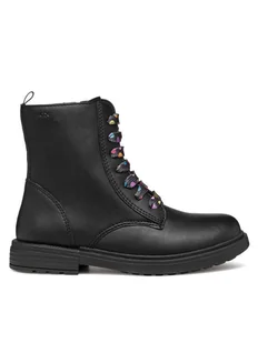 Geox Kozaki Jr Eclair J049QD 0003W C9240 S Czarny - Buty dla dziewczynek - miniaturka - grafika 1