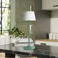 Lampy stojące - Näve Lampa stołowa solarna LED Emmi CCT, zielona - miniaturka - grafika 1