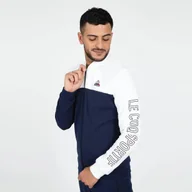 Bluzy męskie - LE COQ SPORTIF Bluza męska rozpinana XXL granat - miniaturka - grafika 1
