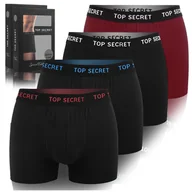 Majtki męskie - Top Secret Bokserki Męskie Bawełniane 4Pak Rozmiar Xl - miniaturka - grafika 1