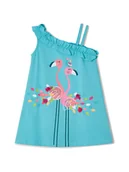 Sukienki i spódniczki dla dziewczynek - Mayoral Sukienka letnia 3937 Niebieski Regular Fit - miniaturka - grafika 1