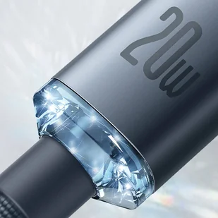 Baseus Crystal Shine Series kabel przewód USB do szybkiego ładowania i transferu danych USB Typ C - Lightning 20W 1,2m fioletowy (CAJY000205) - Kable USB - miniaturka - grafika 12