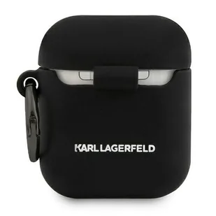 Karl Lagerfeld Karl Lagerfeld KLACA2SILCHBK AirPods cover czarny/black Silicone Choupette KLACA2SILCHBK - Akcesoria do słuchawek - miniaturka - grafika 1