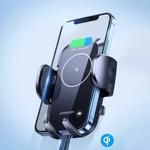 Joyroom samochodowy uchwyt na kratkę wentylacyjną bezprzewodowa ładowarka Qi 15W czarny (JR-ZS241) - Ładowarki do telefonów - miniaturka - grafika 4