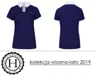 Koszulki jeździeckie - Harcour Koszulka polo ROSA damska kolekcja wiosna-lato 2019 - miniaturka - grafika 1