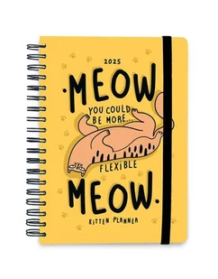 Kalendarz książkowy Meow Meow Dziennik 2025 Prezent dla przyjaciółki - Kalendarze - miniaturka - grafika 1