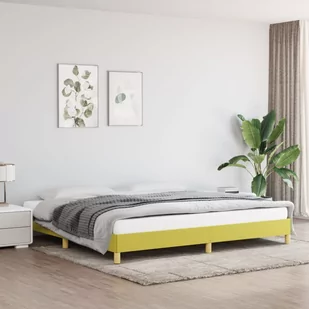 Lumarko Rama łóżka, zielona, 200x200 cm, obita tkaniną - Łóżka - miniaturka - grafika 1