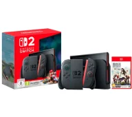 Konsole Nintendo - Nintendo Switch 2 Joy-Con Czarny + Mario Kart World + Bravely Default: Flying Fairy HD Remaster - miniaturka - grafika 1