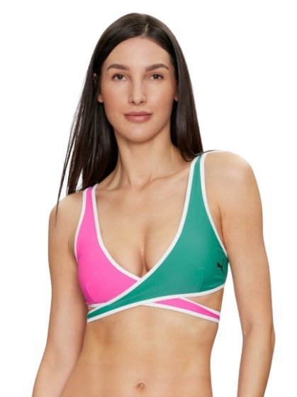 PUMA GÓRA OD BIKINI WIELOKOLOROWA Z LOGO M I1A