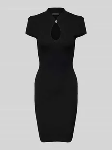 Sukienka o długości do kolan z wycięciem w kształcie łezki model ‘MALIA’ - Sukienki - miniaturka - grafika 1