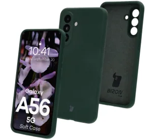 Bizon Silikonowe Soft do Galaxy A56 5G Ciemnozielony - Etui i futerały do telefonów - miniaturka - grafika 1