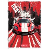 Zeszyty szkolne - ZESZYT A5 32K LINIA PODWÓJNA KOLOR HERLITZ FAST CAR SAMOCHODY RÓŻNE OKŁADKI - miniaturka - grafika 1