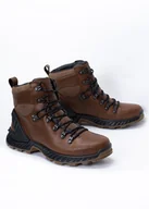 Buty trekkingowe męskie - Buty trekkingowe męskie brązowe ECCO EXOHIKE M MID HM - miniaturka - grafika 1