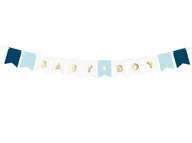 Baby shower i roczek - Niebieski baner Baby Boy - 160 cm - 1 szt. - miniaturka - grafika 1