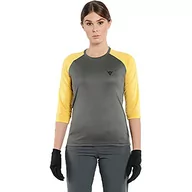 Koszulki i topy damskie - Dainese Damska koszulka z długim rękawem Hg Bondi 3/4, ciemnoszara/żółta, XS, ciemnoszary/żółty, XS - miniaturka - grafika 1