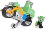 Samochody i pojazdy dla dzieci - Spin Master, Psi Patrol Moto Pups, figurka i motocykl Rocky Deluxe Vehicle - miniaturka - grafika 1