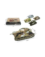Samochody i pojazdy dla dzieci - hipo Czołg 14cm 4 kolory XG879/104 mix cena za 1 szt - miniaturka - grafika 1