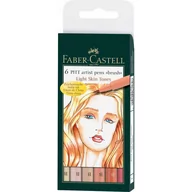 Pozostałe akcesoria dla plastyków - Faber-Castell Pitt Artist Pen Skin, 6 kolorów - miniaturka - grafika 1