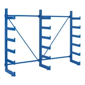 Szafy i regały magazynowe - Regał wspornikowy, jednostronny, 2000 x 2700 x 630 mm, 6 pięter - miniaturka - grafika 1