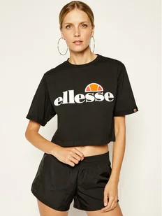 Ellesse T-Shirt Alberta Crop SGS04484 Czarny Regular Fit - Koszulki i topy damskie - miniaturka - grafika 1