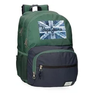 Plecaki - Pepe Jeans Jebb Przenośny plecak 15,6 cala zielony 33 x 46 x 17 cm poliester 22,77 l by Joumma Bags, zielony, jeden rozmiar, plecak, Zielony, Taglia unica, plecak - miniaturka - grafika 1
