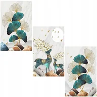 Zabawki kreatywne - HAFT DIAMENTOWY Tryptyk 40x60 Diamond Painting Mozaika Diamentowa Natura XL - miniaturka - grafika 1