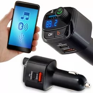 Transmitery FM - Transmiter Samochodowy Bluetooth Fm Mp3 Szybka Ładowarka 3 X Usb Qc 3.0 - miniaturka - grafika 1