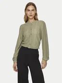 Koszule damskie - Vila Koszula Chikka 14082977 Zielony Regular Fit - miniaturka - grafika 1