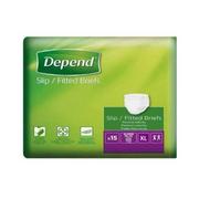 Pieluchy dla dorosłych - Kimberly-Clark DEPEND SLIP Super Plus rozmiar XL Pieluchy dla dorosłych, 15szt. - miniaturka - grafika 1