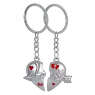 Breloki - Brelok dla Par, Na Walentynki, Serce, Na magnes - miniaturka - grafika 1