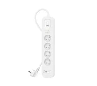 Belkin SurgePlus 4xFR 1xUSB-A 1xUSB-C 525J 2M - Listwy zasilające - miniaturka - grafika 1