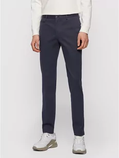 BOSS Chinosy Broad1-W 50447070 Granatowy Slim Fit - Spodnie męskie - miniaturka - grafika 1
